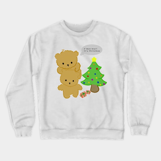 Cute Christmas collection, Tubbi bears Crewneck Sweatshirt by yudoodliez